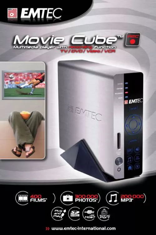 Mode d'emploi EMTEC HDD MOVIE CUBE R100