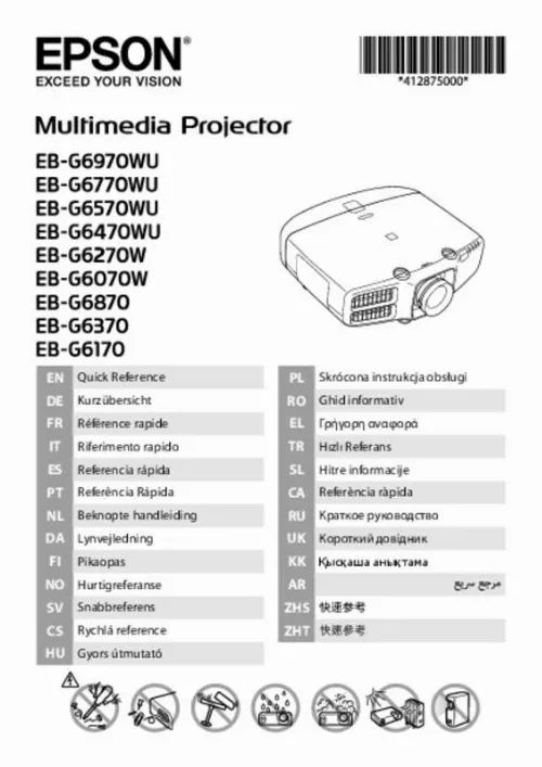 Mode d'emploi EPSON EB-G6970WU