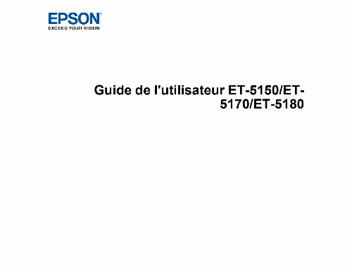 Mode d'emploi EPSON ECOTANK ET-5150