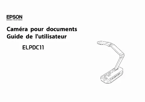 Mode d'emploi EPSON ELPDC11