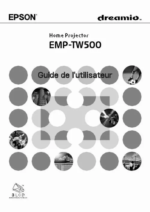 Mode d'emploi EPSON EMP-TW500