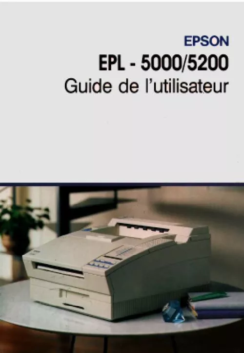 Mode d'emploi EPSON EPL-5000
