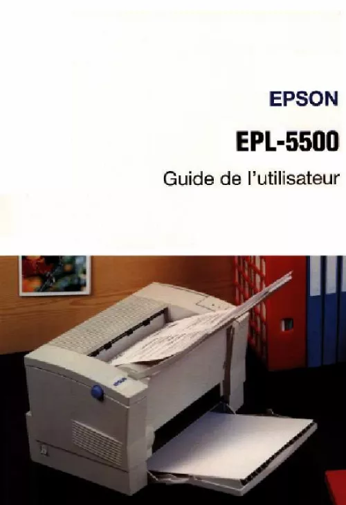 Mode d'emploi EPSON EPL-5500