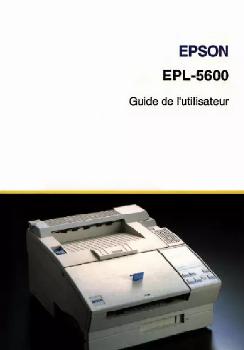 Mode d'emploi EPSON EPL-5600