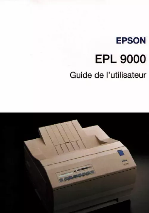 Mode d'emploi EPSON EPL-9000