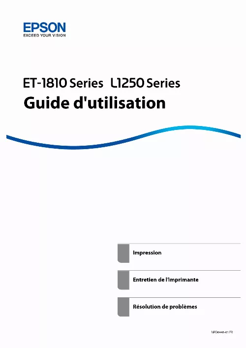 Mode d'emploi EPSON ET-1810