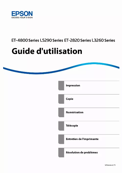 Mode d'emploi EPSON ET-4800