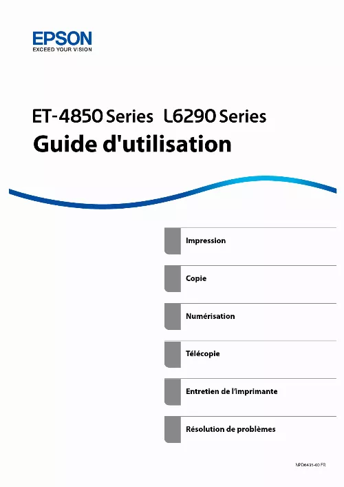 Mode d'emploi EPSON ET-4850