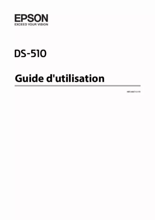Mode d'emploi EPSON GED DS510