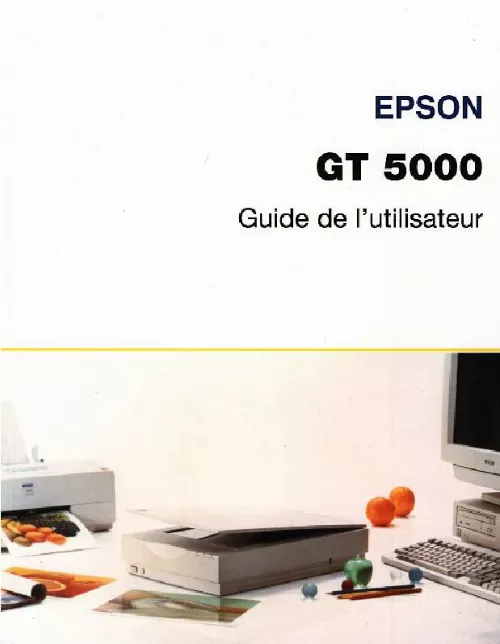 Mode d'emploi EPSON GT-5000