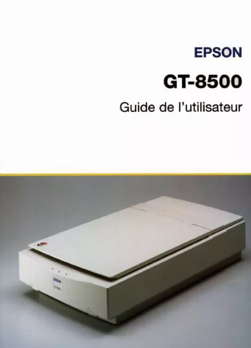Mode d'emploi EPSON GT-8500