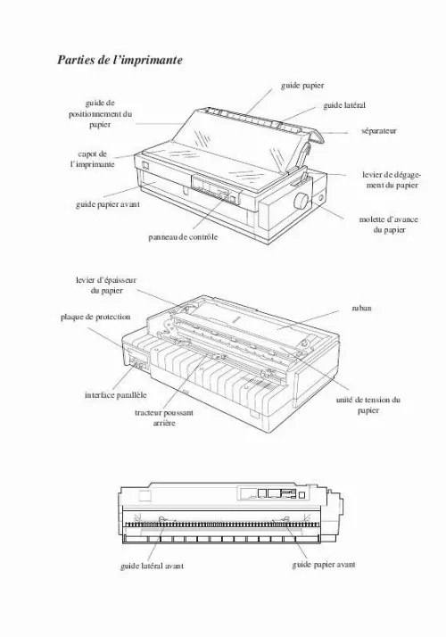 Mode d'emploi EPSON LQ-2070