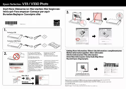 Mode d'emploi EPSON PERFECTION V330