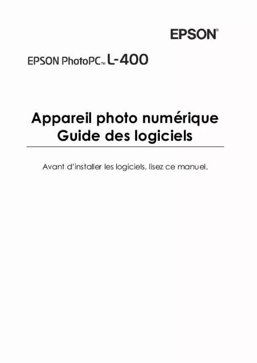 Mode d'emploi EPSON PHOTOPC L-400