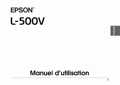 Mode d'emploi EPSON PHOTOPC L-500V