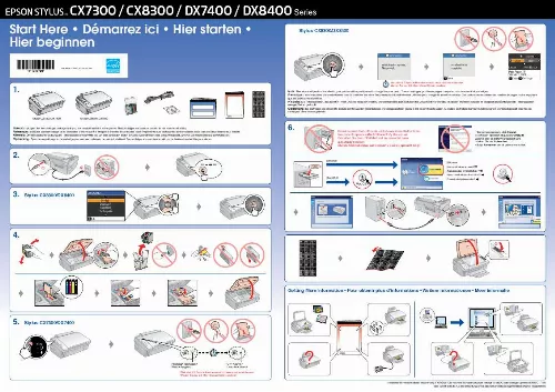 Mode d'emploi EPSON STYLUS DX8400