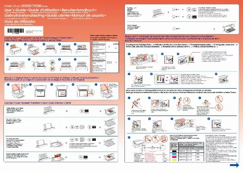 Mode d'emploi EPSON STYLUS SX105