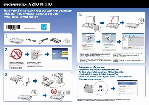 Mode d'emploi EPSON V200 PHOTO