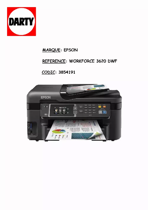 Mode d'emploi EPSON WF-3620DWF