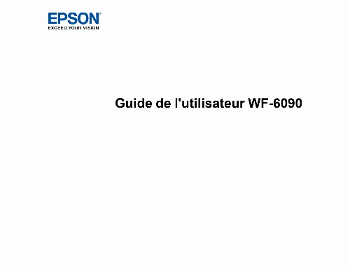 Mode d'emploi EPSON WF-6090D2TWC