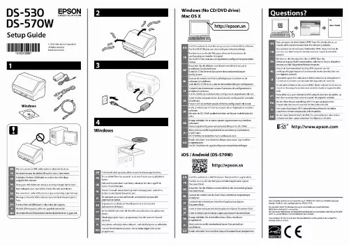 Mode d'emploi EPSON WORKFORCE DS-530N