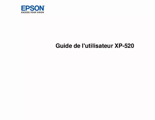 Mode d'emploi EPSON XP 520