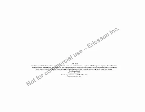 Mode d'emploi ERICSSON DH-KH600