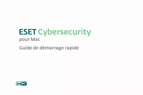 Mode d'emploi ESET CYBERSECURITY FOR MAC