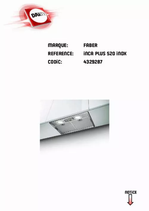 Mode d'emploi FABER 5104005