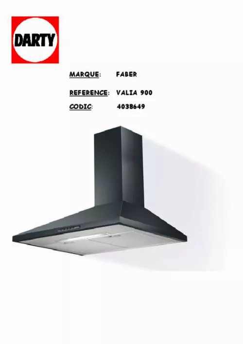 Mode d'emploi FABER VALIA A60 - 5049000