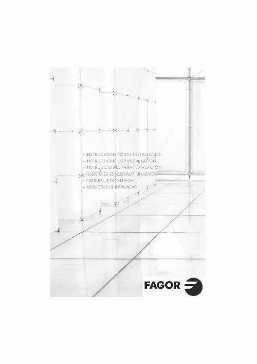 Mode d'emploi FAGOR 7CFD90X