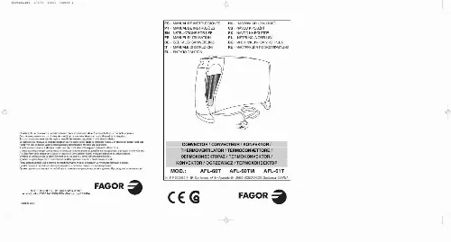 Mode d'emploi FAGOR AFL-60T