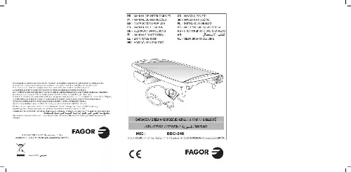 Mode d'emploi FAGOR BBC-846