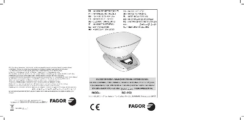 Mode d'emploi FAGOR BC-200