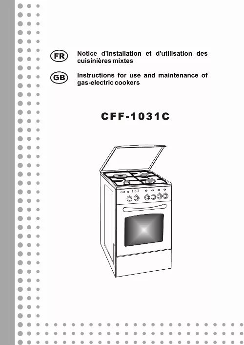 Mode d'emploi FAGOR CFF-1031C