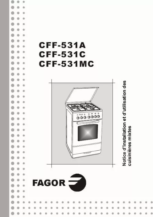 Mode d'emploi FAGOR CFF-531C