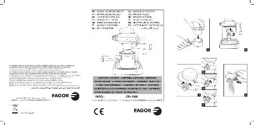 Mode d'emploi FAGOR CR-1000
