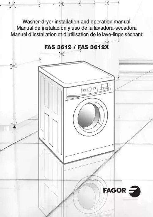 Mode d'emploi FAGOR FAS 3612X