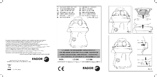 Mode d'emploi FAGOR LC-300
