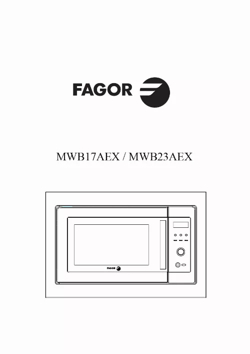 Mode d'emploi FAGOR MWB-17AEX