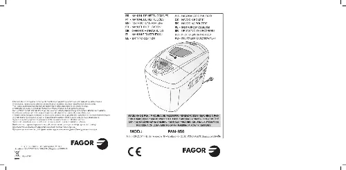 Mode d'emploi FAGOR PAN-850