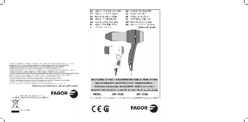 Mode d'emploi FAGOR SP-1235