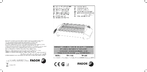 Mode d'emploi FAGOR TP-1110