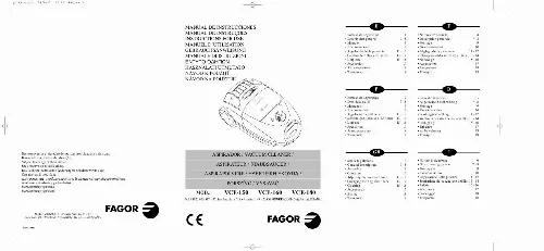 Mode d'emploi FAGOR VCE-150