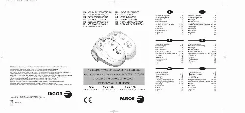 Mode d'emploi FAGOR VCE-165