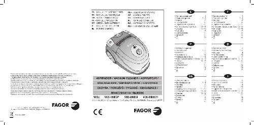 Mode d'emploi FAGOR VCE-1800CP