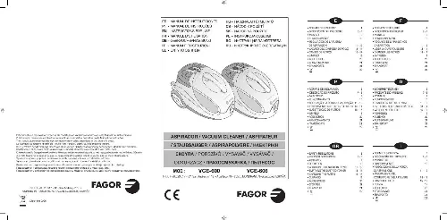 Mode d'emploi FAGOR VCE-600