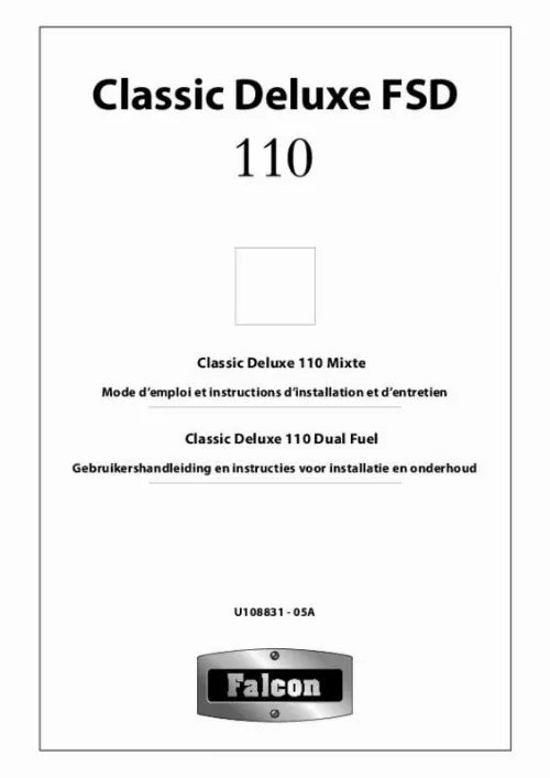 Mode d'emploi FALCON CLASSIC DELUXE 110 DFCR/B-EU