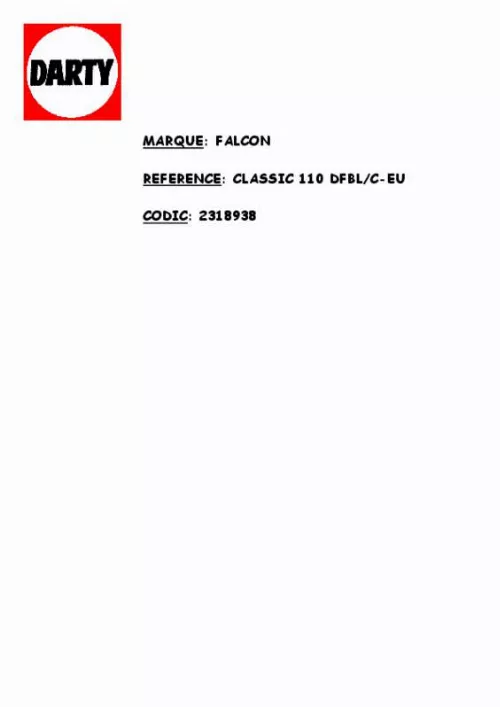 Mode d'emploi FALCON ELAS110EC ELAN 110
