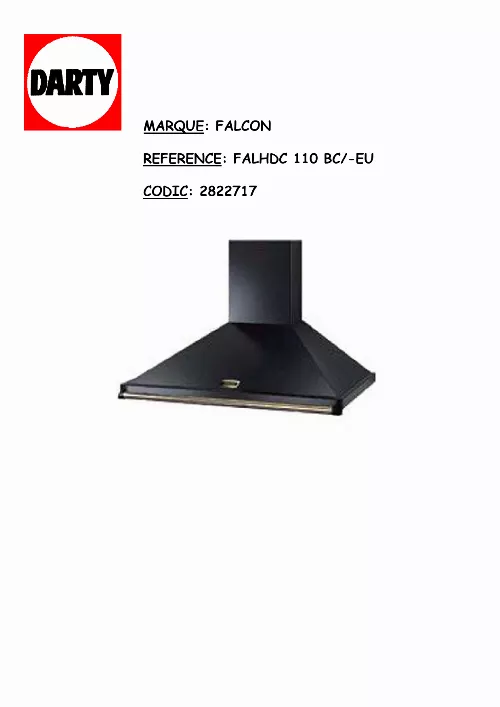 Mode d'emploi FALCON FALHDC 110 BB